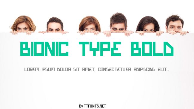 Bionic Type Bold example